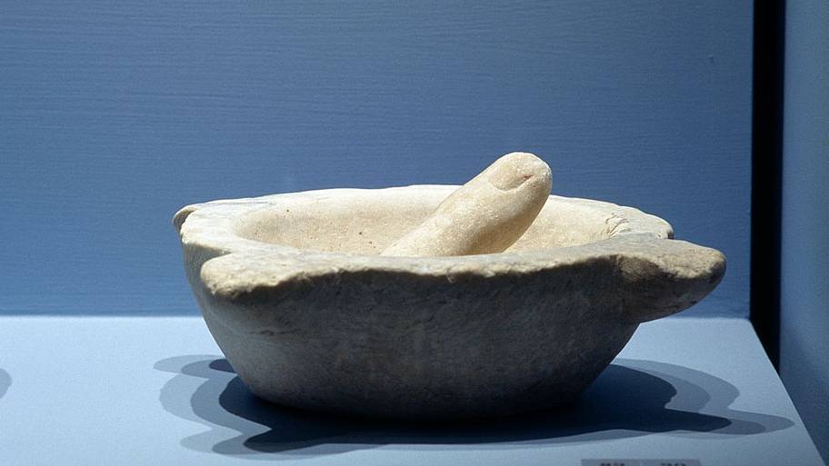 Hellenistic-Roman mortar and pestle, Athens