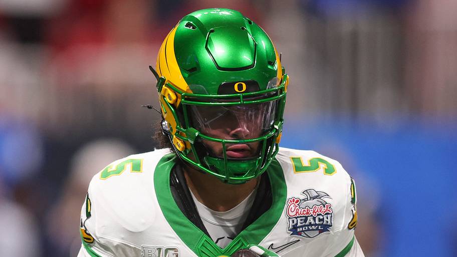 Oregon Ducks Dante Moore starting quarterback Big Ten national championship expectations Dylan Raiola Brock Thomas