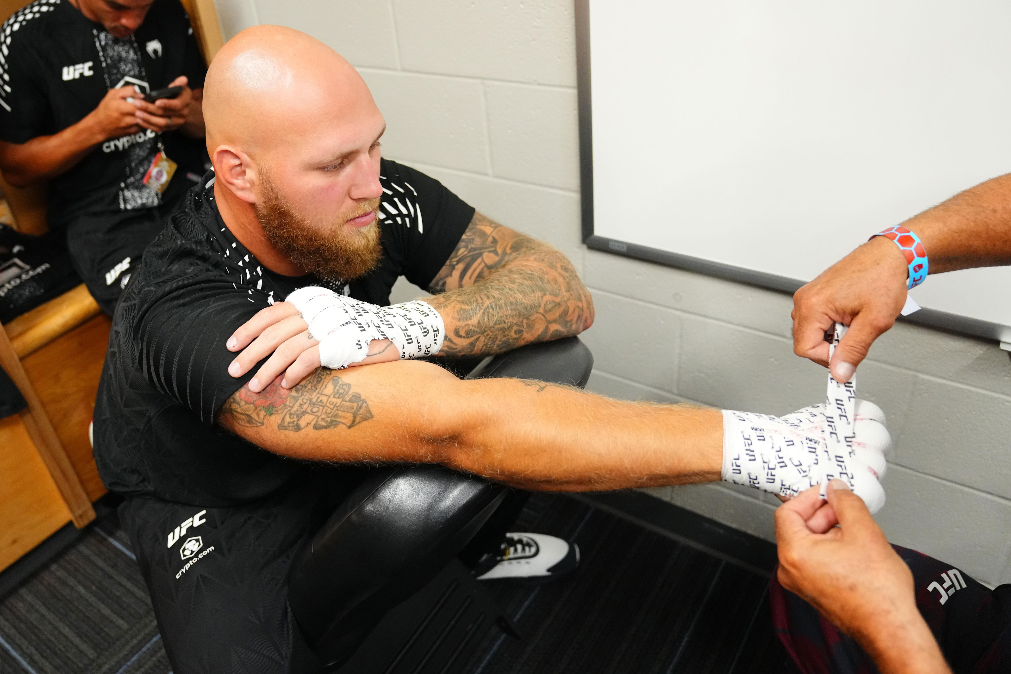 UFC heavyweight rookie RJ Harris went from full-time lineman to the Octagon in 16 months – 'Did it come too soon?'