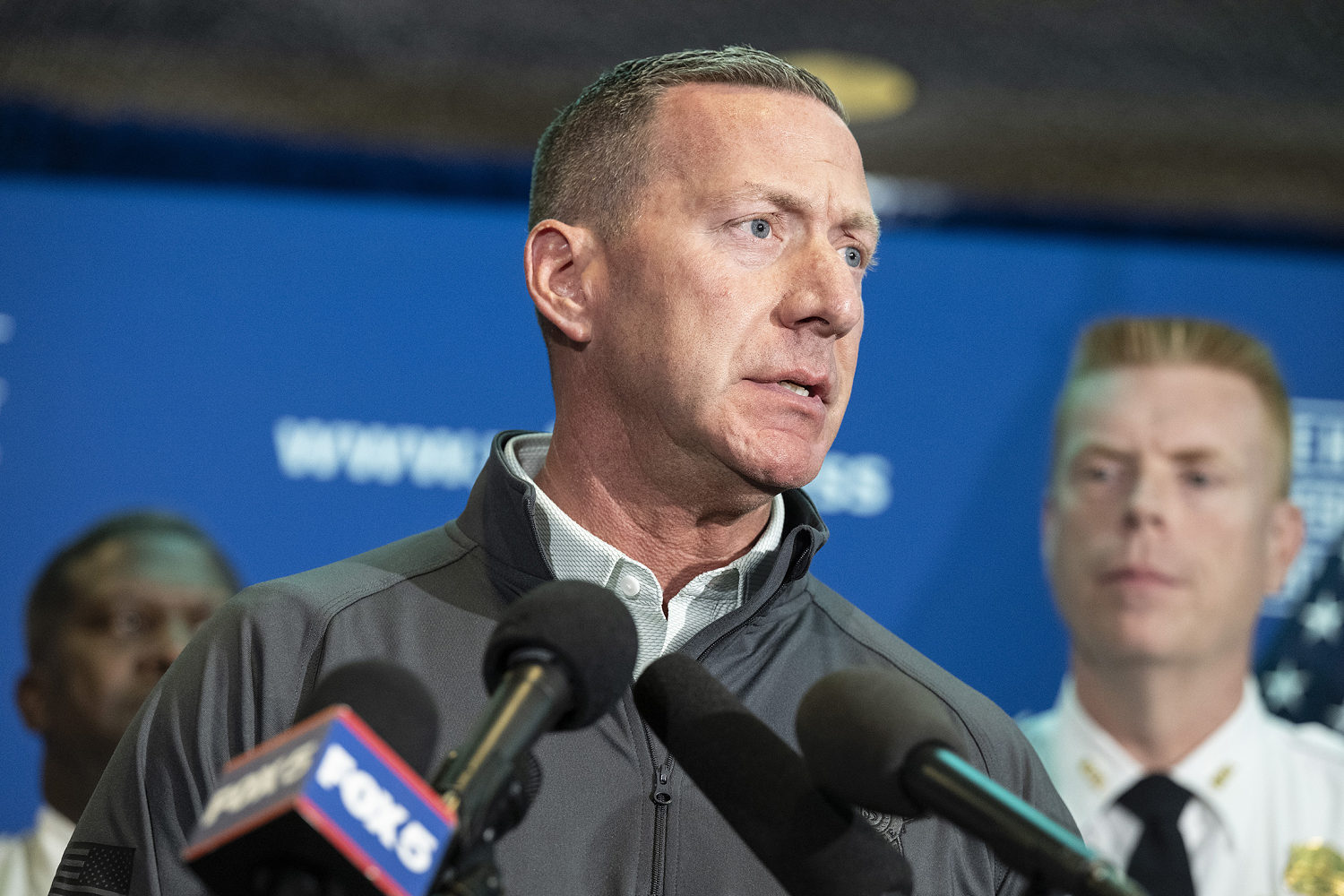 Authorities Hold Press Conference At DC Hilton After Shooting At WHCA Dinner (Luke Johnson / Getty Images)
