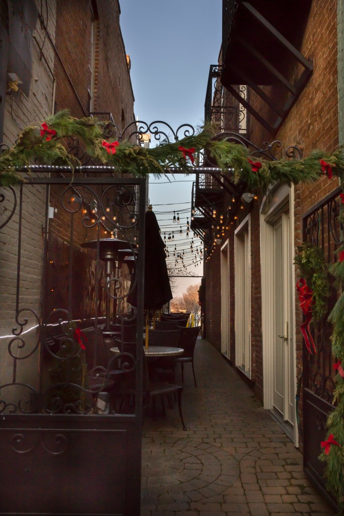 A cafe in an alley in Culpeper, Virginia.