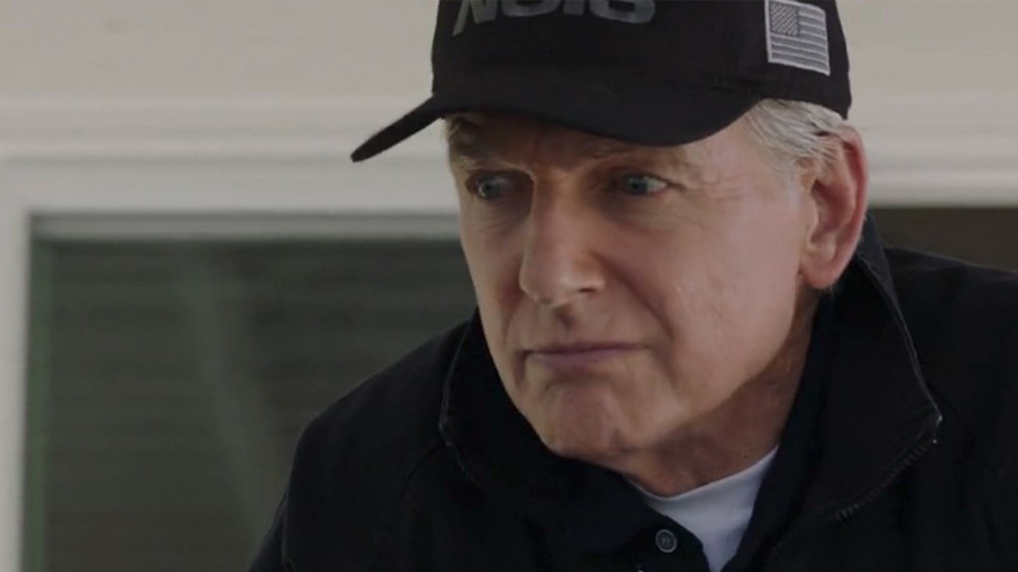 A closeup of Mark Harmon on NCIS