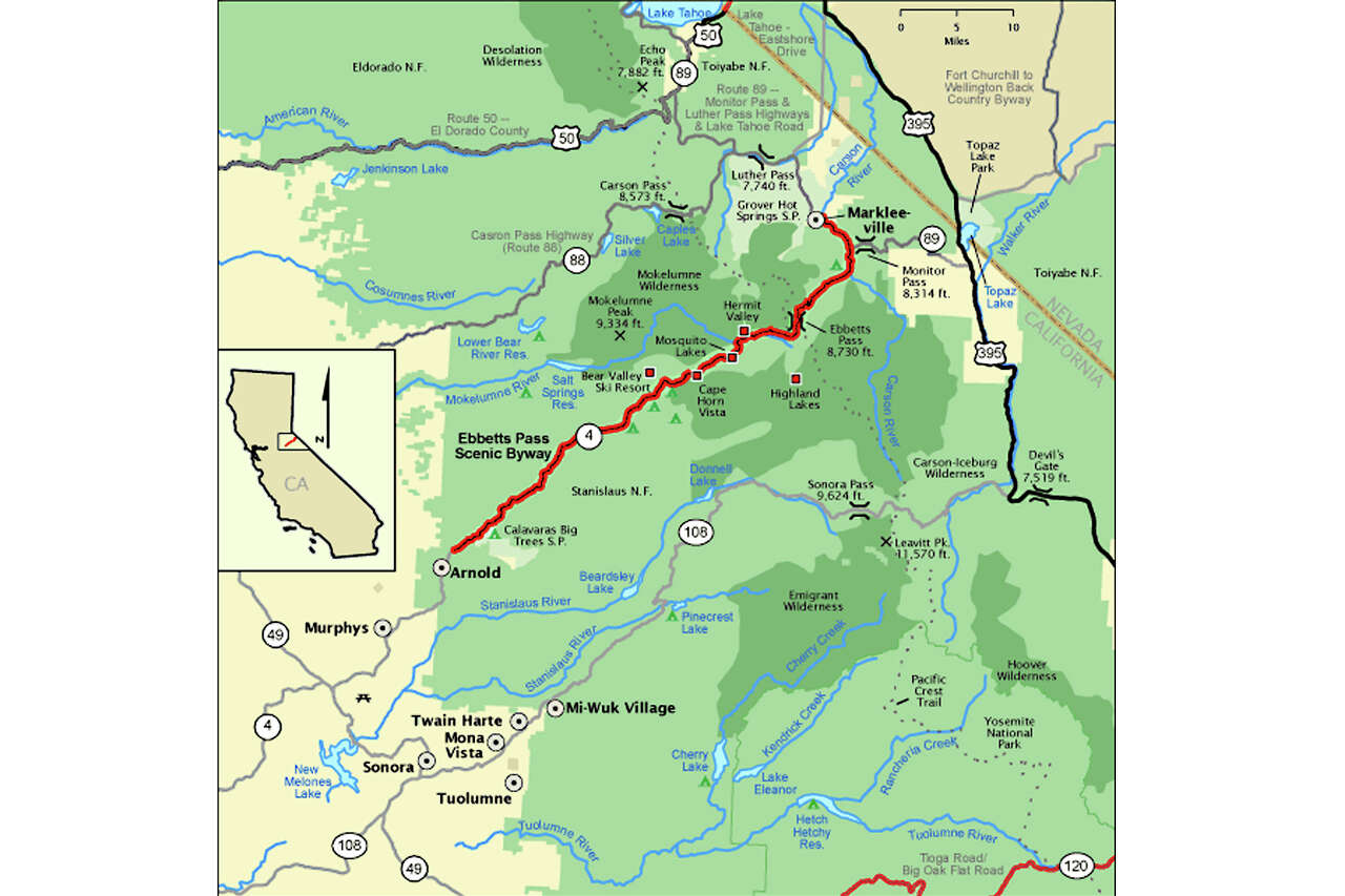 Caltrans to repair historic Ebbetts Pass over the Sierra Nevada