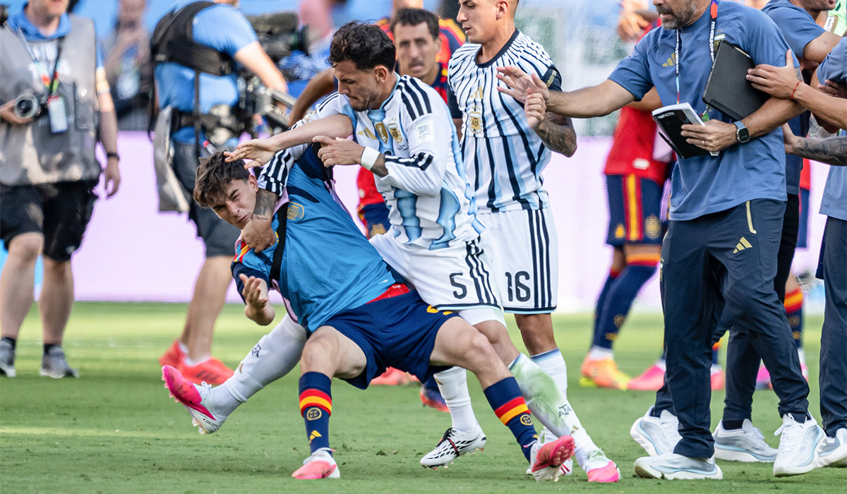 Spanish player at centre of World Cup Final brawl doesn’t want Argentine punished