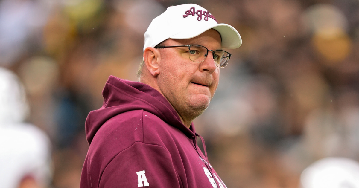 Mike Elko on keeping Aggies hungry: 'I show them our trophy case, and it's empty'