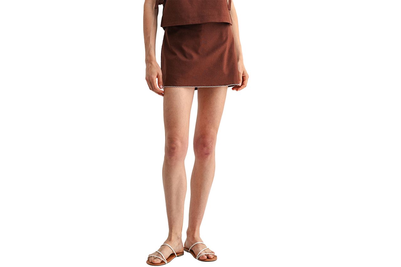Cotton & Linen Mini Skort
