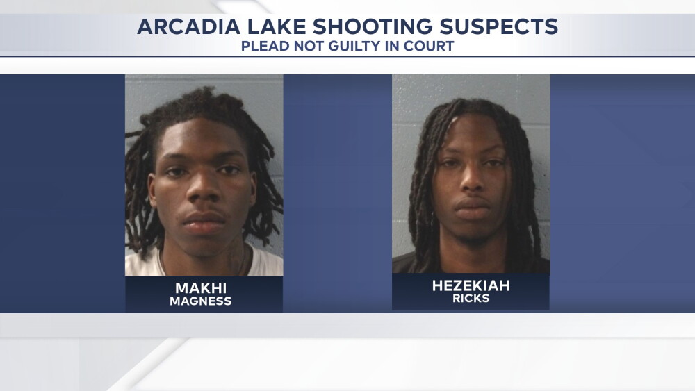 Two Arcadia Lake shooting suspects plead not guilty