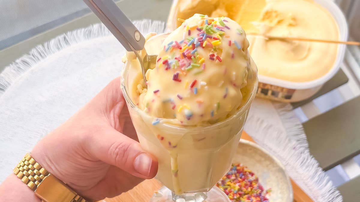 Discover how to make the viral cake batter magic shell for your ice cream