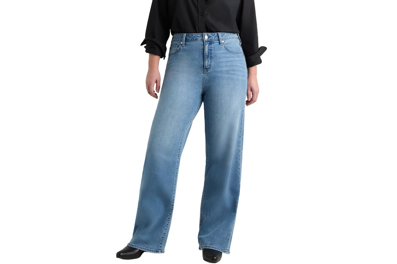 Curvy Bella Stretch Wide Leg Jeans - 30