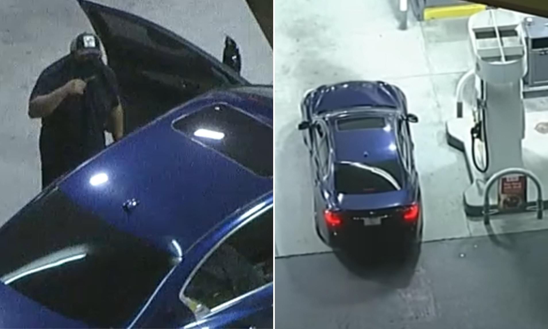 High-speed chase through LA pauses driver stops for gas before continuing 100mph pursuit