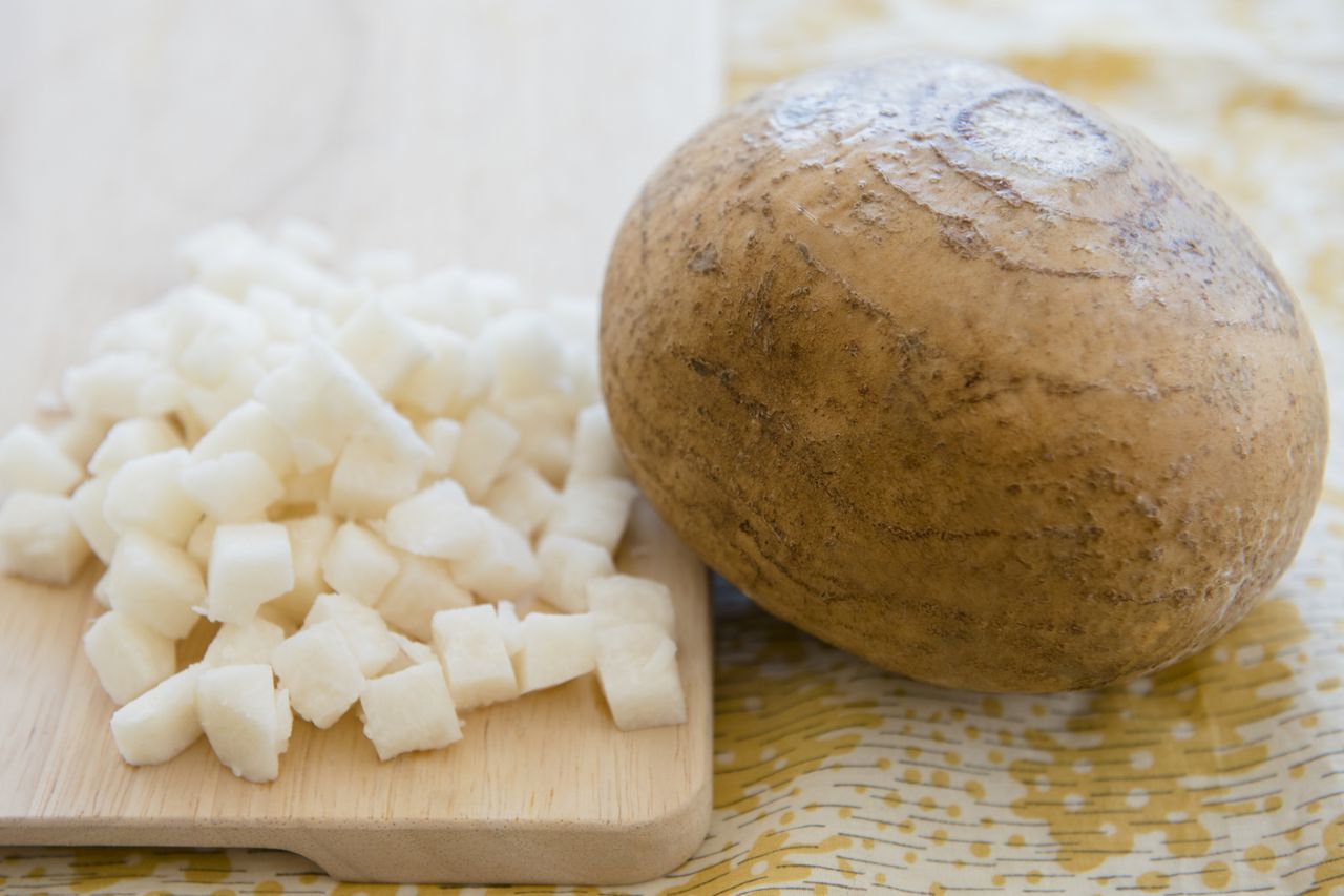 Chopped jicama