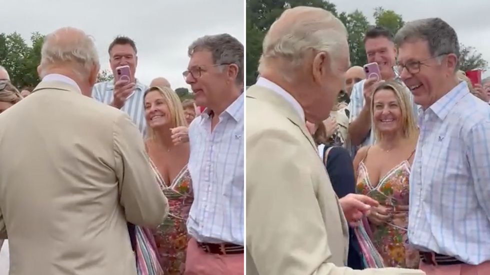 King Charles told he looks like Queen Elizabeth II and gives hilarious reaction