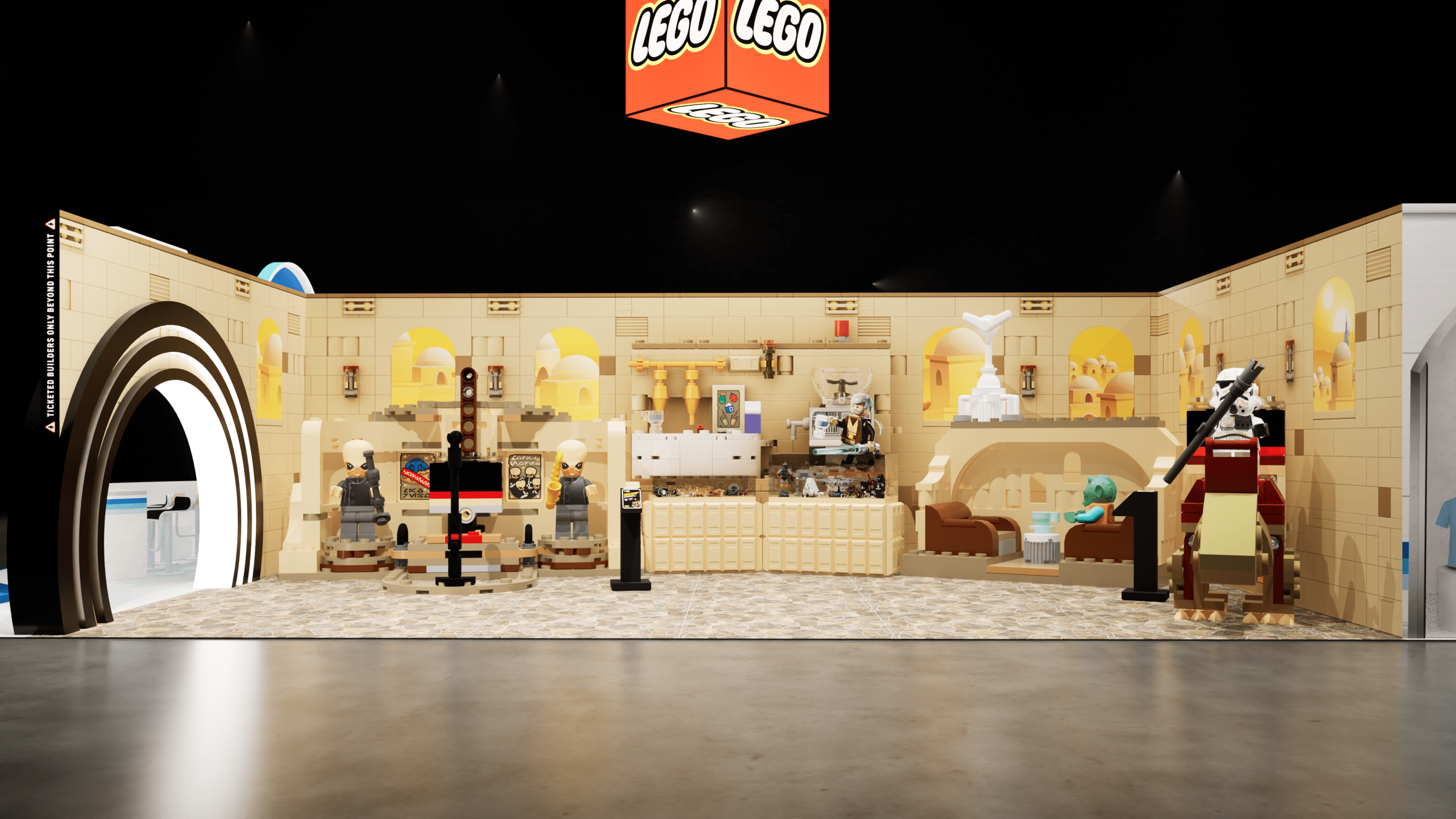 Lego at Comic-Con With Star Wars Installation Star Trek Set