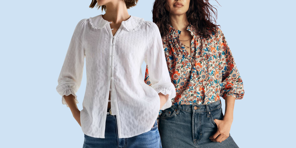 The vintage-inspired 'granny blouse' trend is defining summer style