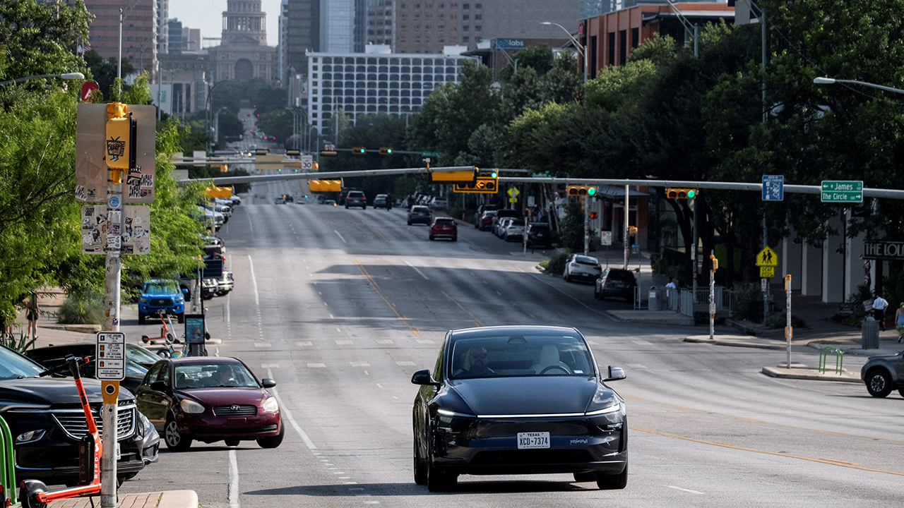 FILE PHOTO: Tesla robotaxis launch in Austin, Texas