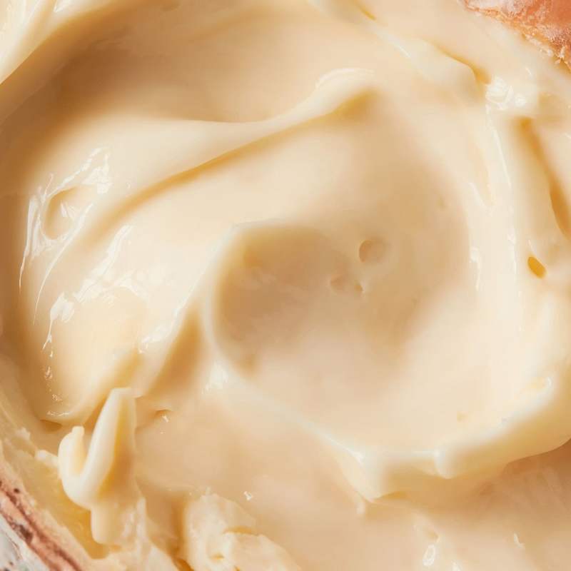 closeup of creamy Winnimere cheese