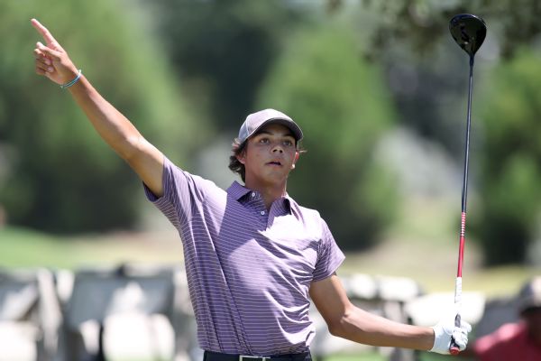 Charlie Woods out at US Junior Amateur after camera click