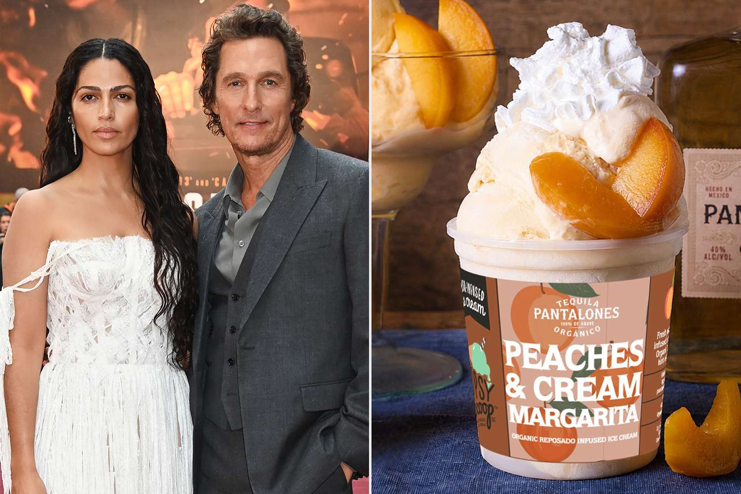 Matthew and Camila McConaughey introduce 2 new booze-infused ice cream flavors just in time for National Tequila Day