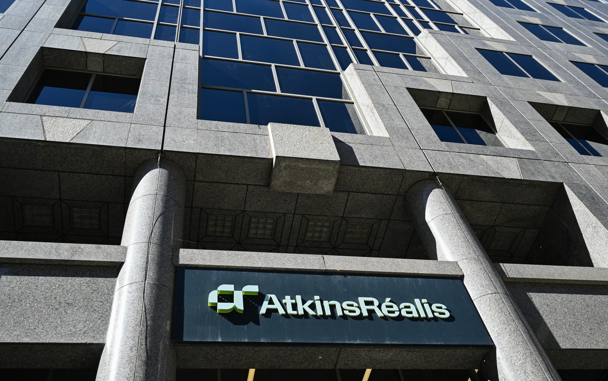 Offices with a sign saying AtkinsRealis