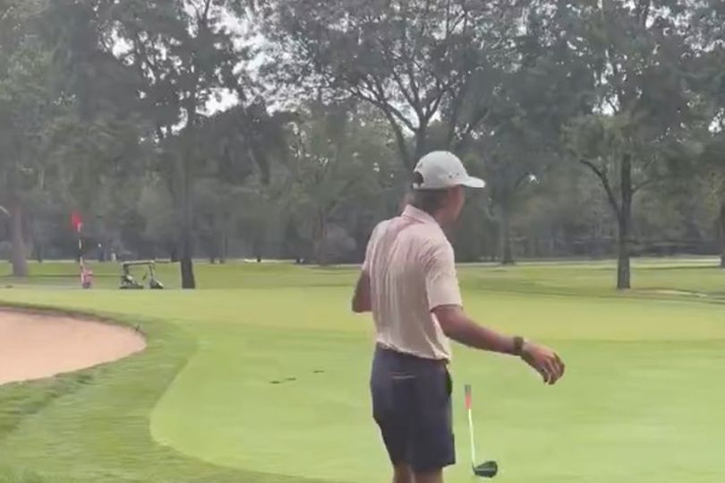 Charlie Woods snaps at fan as US Junior Amateur all goes horribly wrong