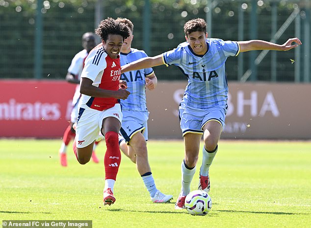 Upson is the son of former Arsenal and England centre back Matthew (pictured, right)