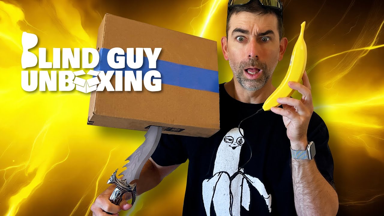Blind guy unboxes weird fan mail! Taste tests, gadgets & surprises