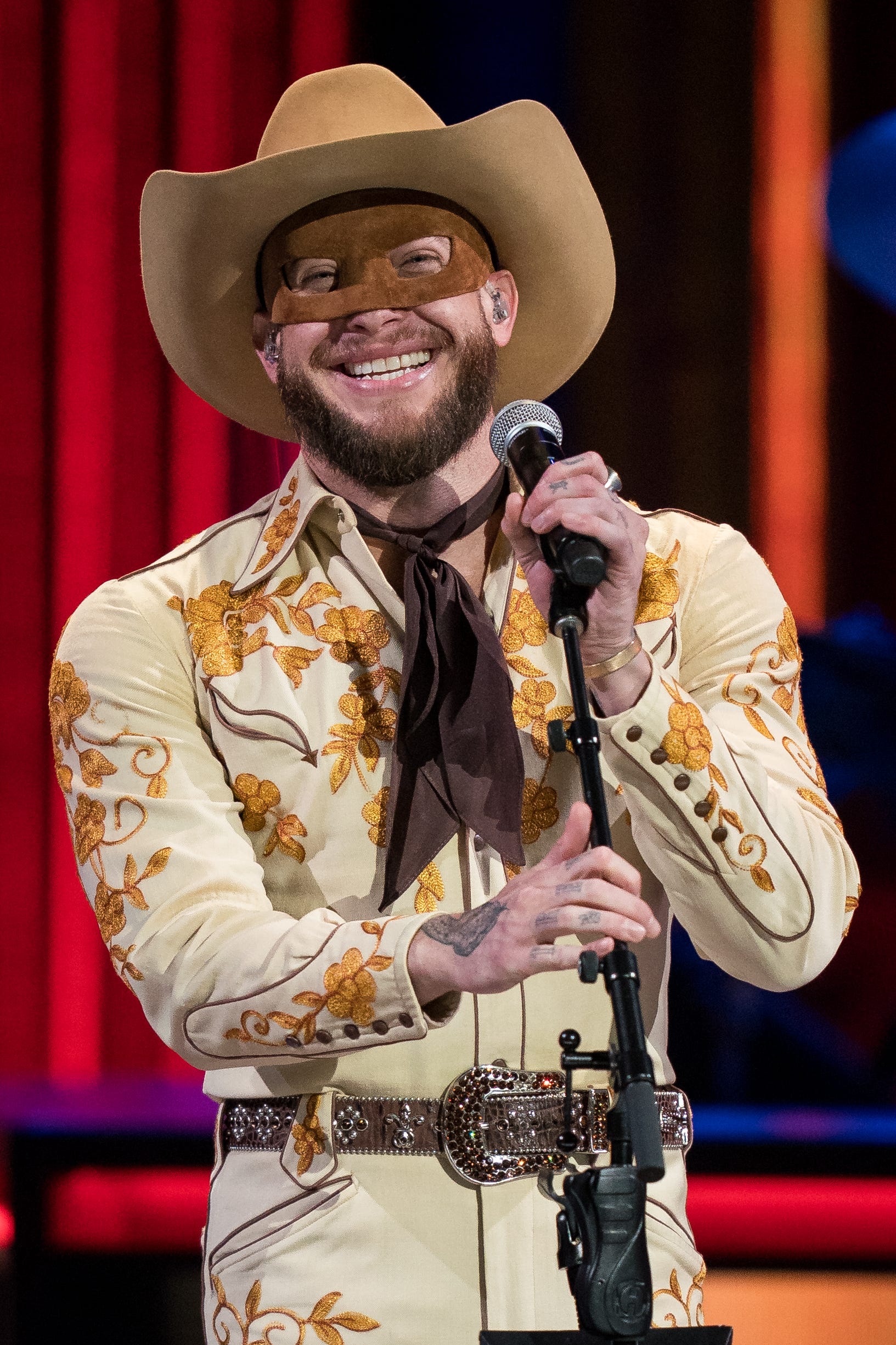Orville Peck sings 'I will always love you' during Grand Ole Opry debut
