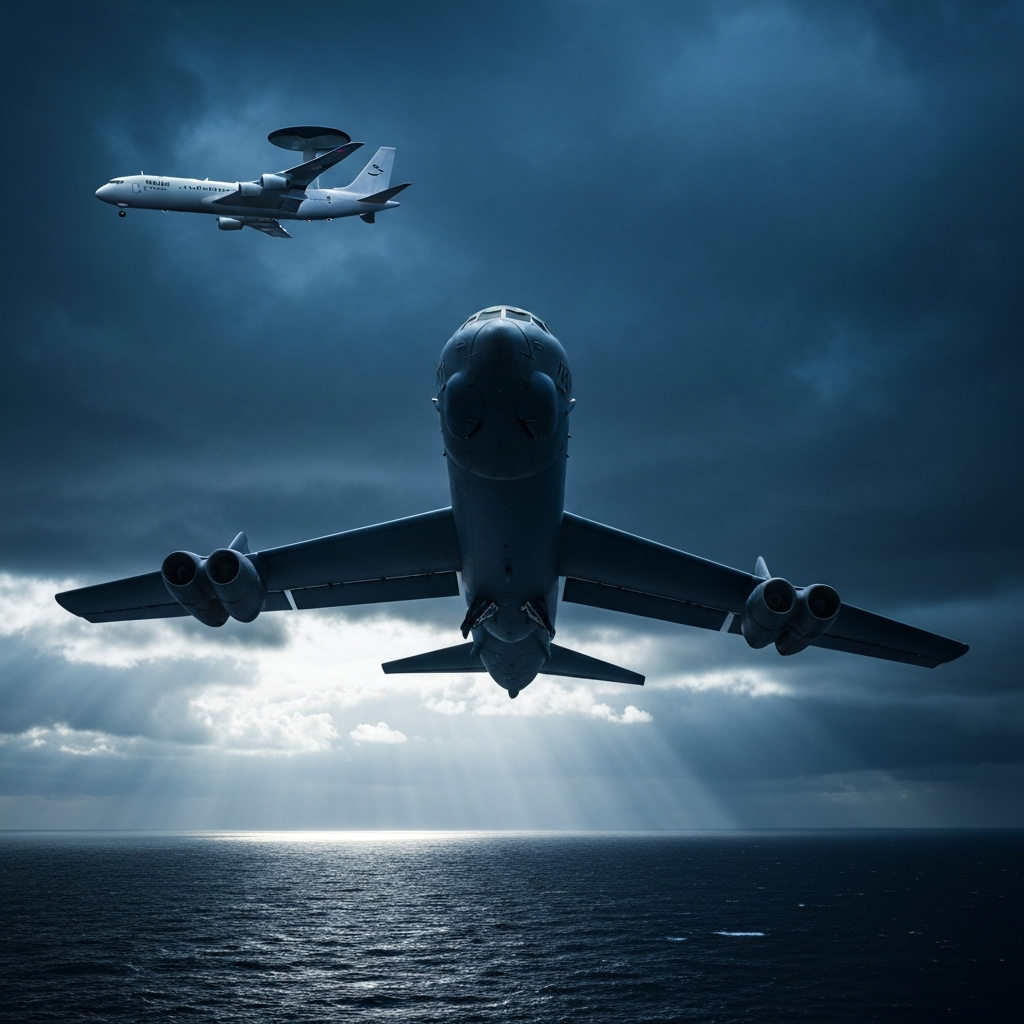 E-3 Sentry & B-52H: Guiding anti-submarine warfare in East China Sea