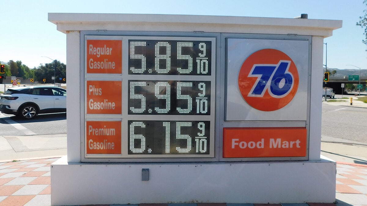 Gas prices start at $5.859 a gallon at a Union 76 station. Photo: Dave Mason / The Center Square