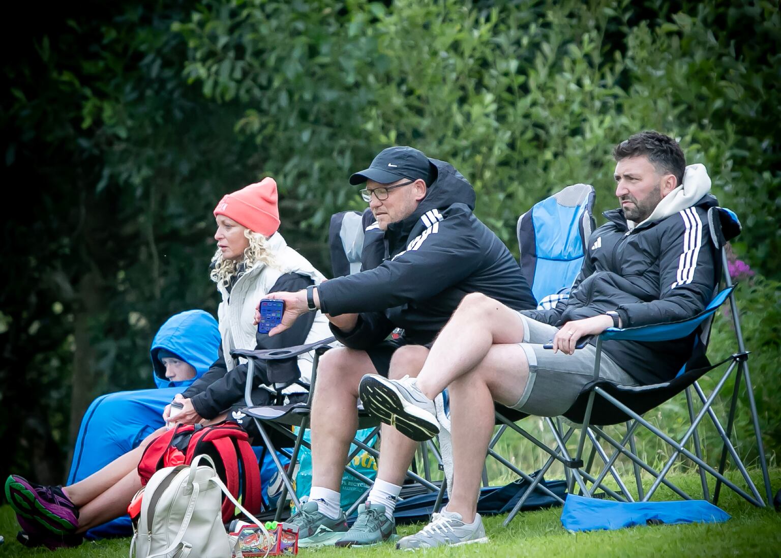 Irish FA National Academy Manager Kris Lindsay watches on as son Alex and the Glenavon Under-11 (2015) squad compete at the 2026 O'Neills Foyle Cup.