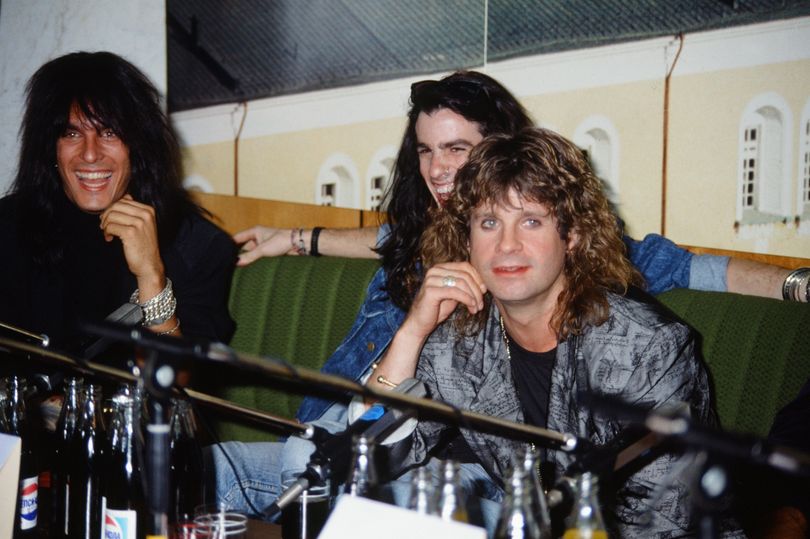 Nikki Sixx, Rachel Bolan, and Ozzy Osbourne in 1989