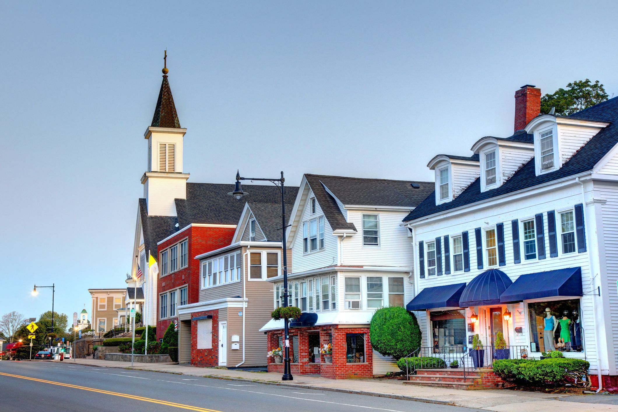 Swampscott's downtown unfolds across two distinct pockets: the Olmsted Historic District, which boasts winding, tree-lined streets and stately coastal homes, and the Humphrey Street strip, which is loaded with new restaurants, cafés, and bakeries.