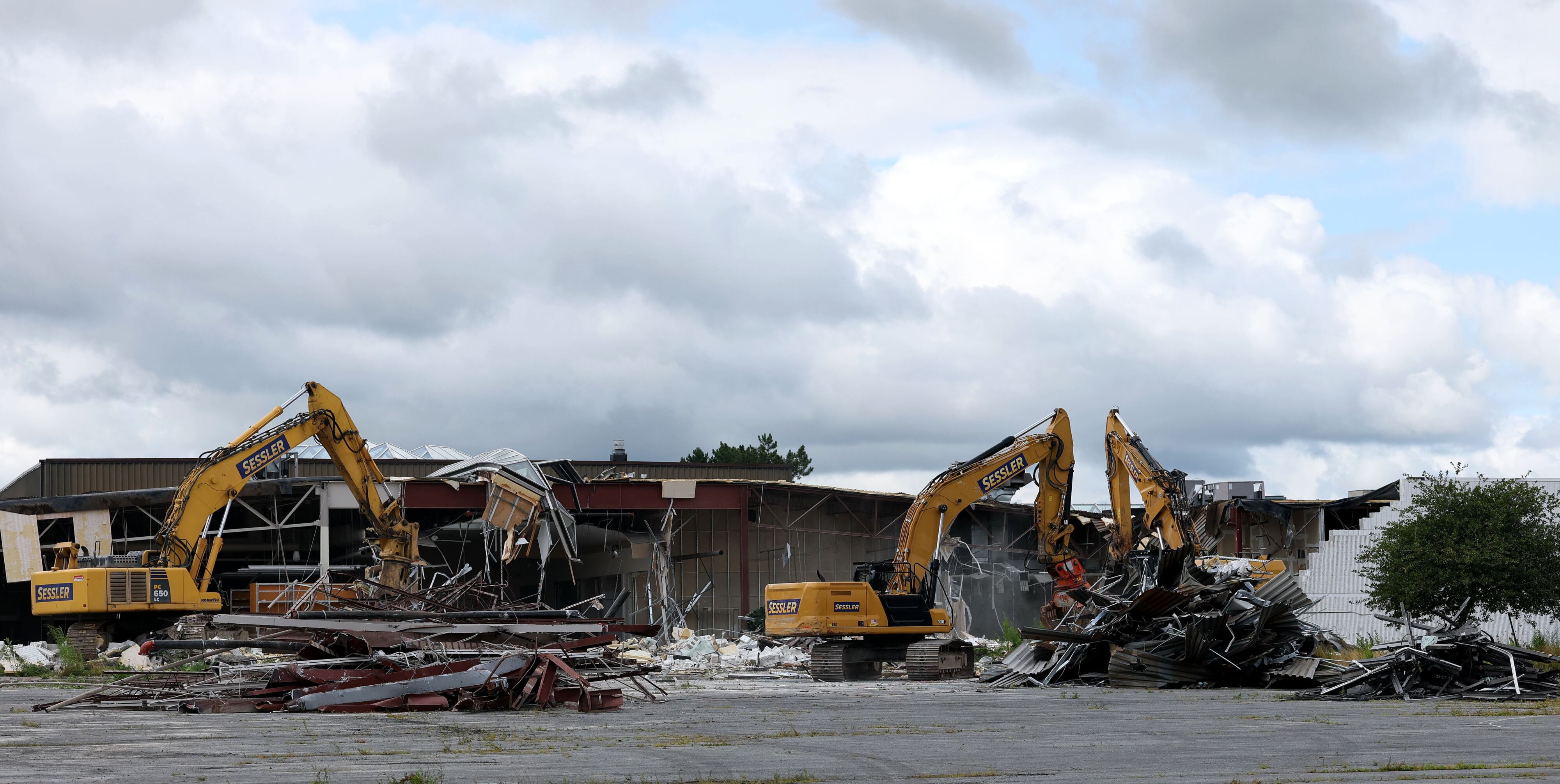 Demolition has started at the Great Northern Mall Wednesday July 22, 2026. Sessler Wrecking, a demolition contractor based in Waterloo, started to demolish the mall in preparation for the sites redevelopment. Dennis Nett | dnett@syracuse.com