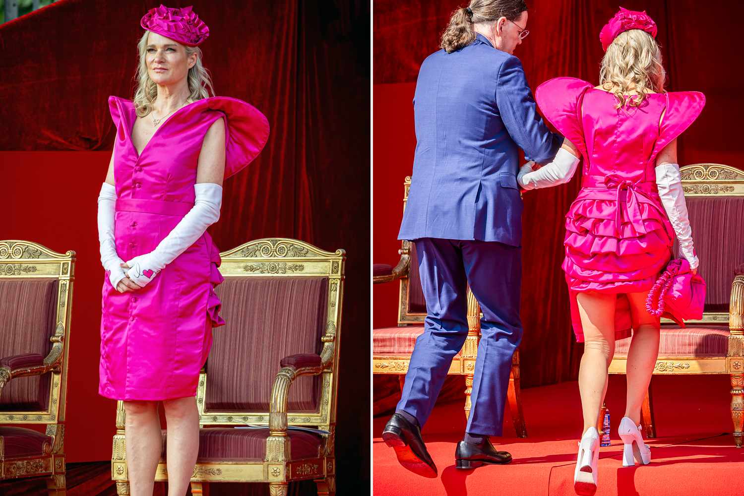 Belgium's Princess Delphine responds to accusations of trying to 'steal' attention with outfit at royal event