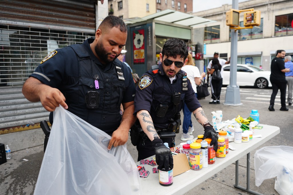 NYPD bust up open-air prescription pill market, sending dealers running with their stashes