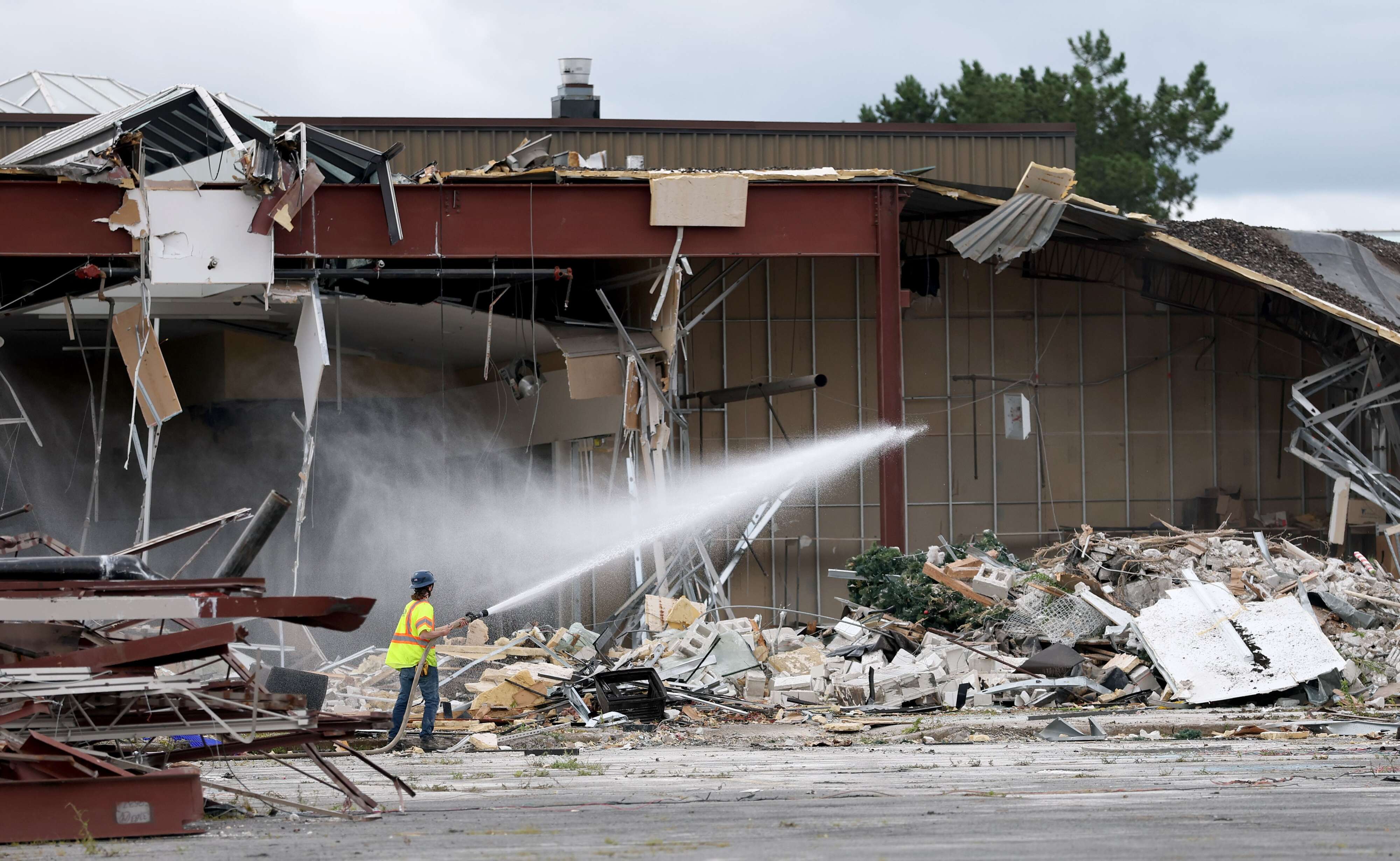 Demolition has started at the Great Northern Mall Wednesday July 22, 2026. Sessler Wrecking, a demolition contractor based in Waterloo, started to demolish the mall in preparation for the sites redevelopment. Dennis Nett | dnett@syracuse.com