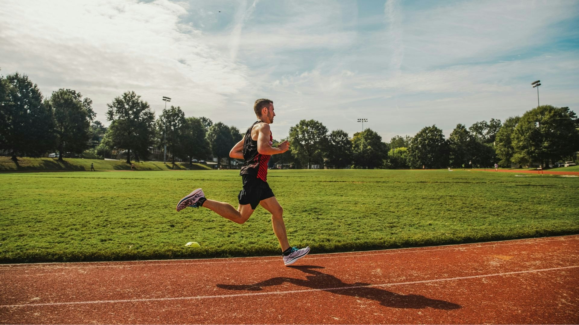 runner on a track