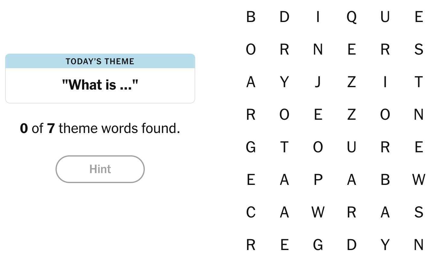 Today's NYT Strands Hints (and Answer) for Wednesday, July 22, 2026