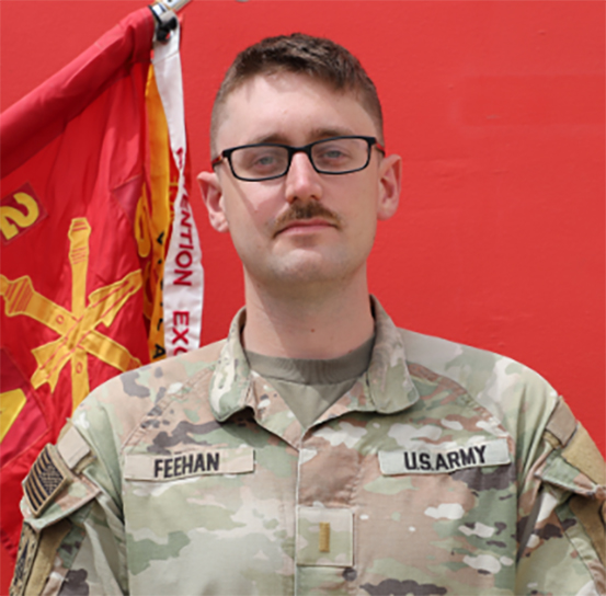 Tyler Feehan in his military uniform