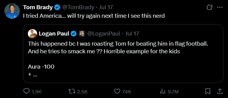 How Real Is This Beef Between Tom Brady and Logan Paul?