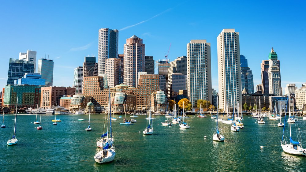 Boston, Massachusetts. Beautiful city skyline