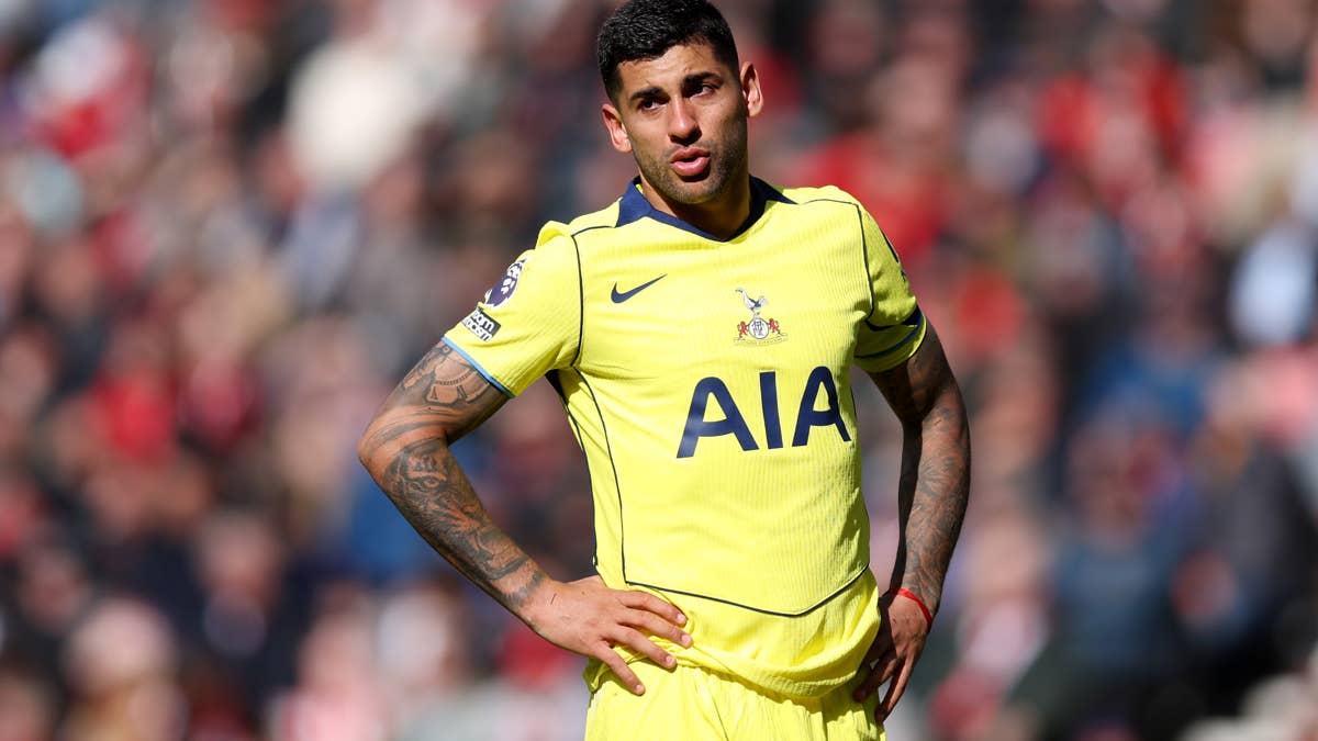 Why is Cristian Romero not playing today for Tottenham vs. MK Dons?