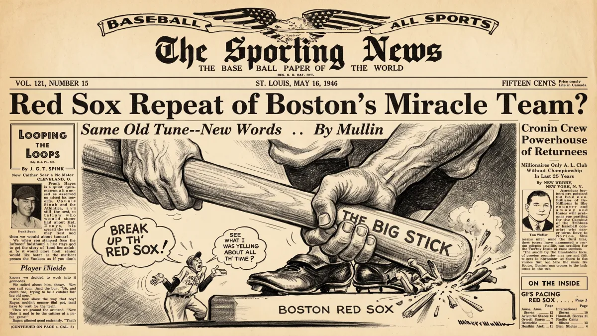 How Red Sox record win streak was covered 80 years ago
