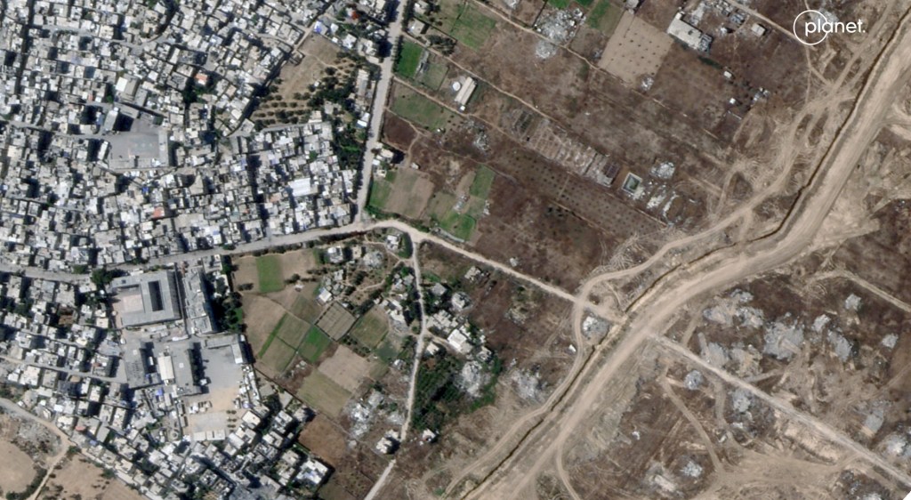 Satellite imagery shows scope of Israeli wall in Gaza
