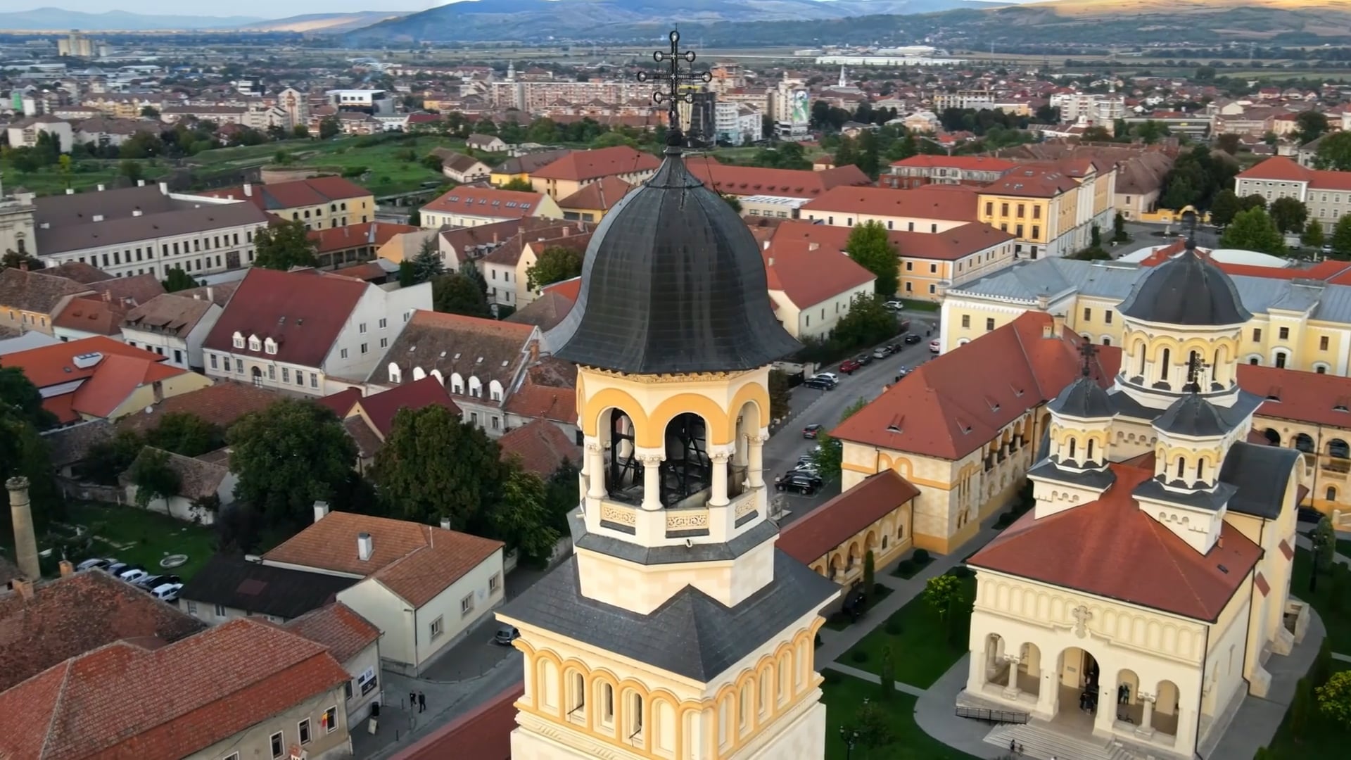 Romania's massive star-shaped fortress from the sky