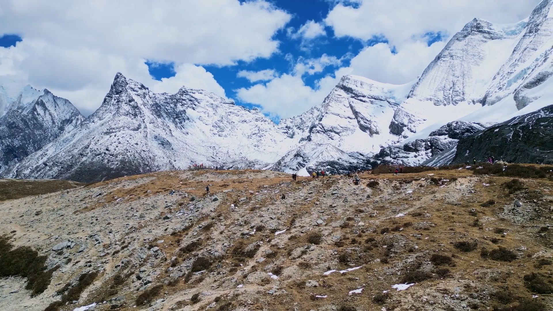China's sacred snow mountains look unreal from above