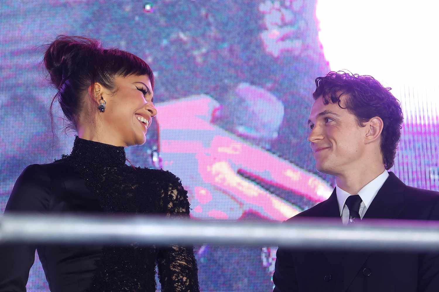 Tom Holland and Zendaya give each other adorable air kisses in candid Spider-Man red carpet moment