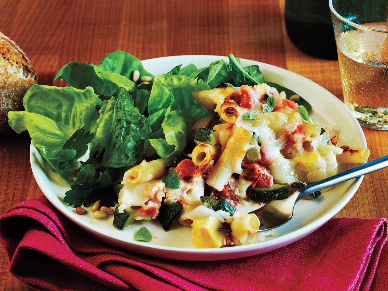 Baked Ziti and Summer Veggies recipe
