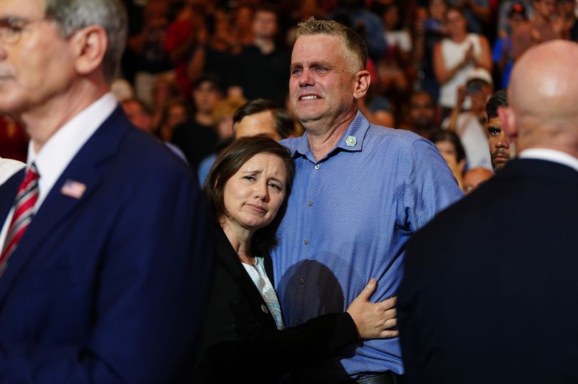 Shari and Stephen Feehan, the parents of 1st Lt. Tyler James Feehan