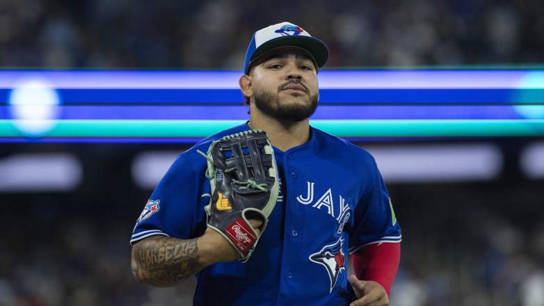 Yohendrick Pinango of the Toronto Blue Jays.